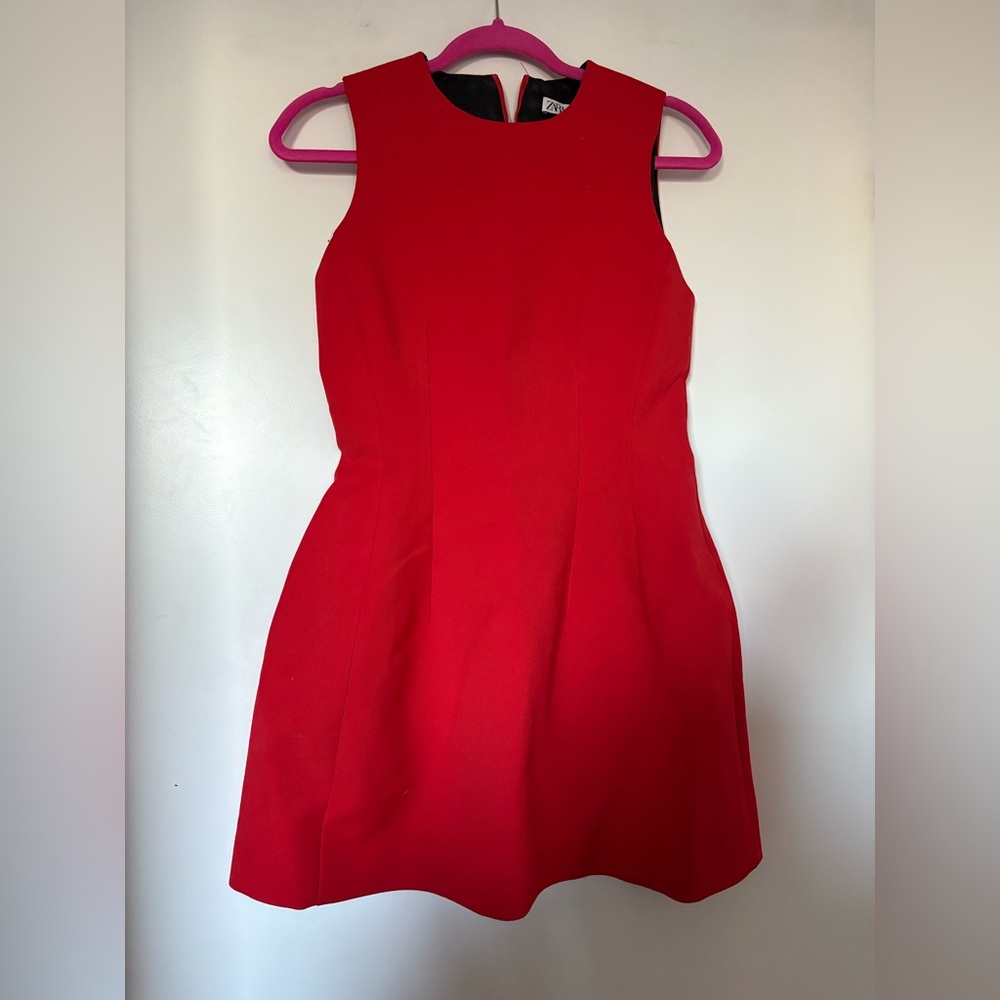 Zara red mini dress
